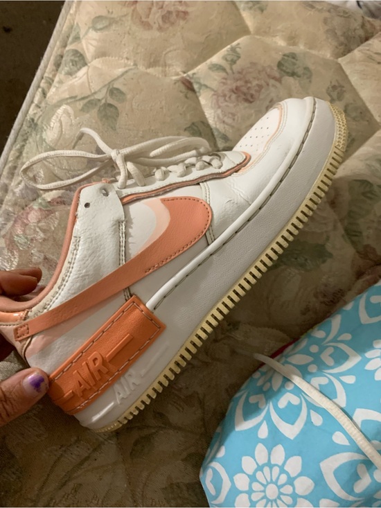 Nike Shoes - Nike Air Force 1 Low White with Peach Accent